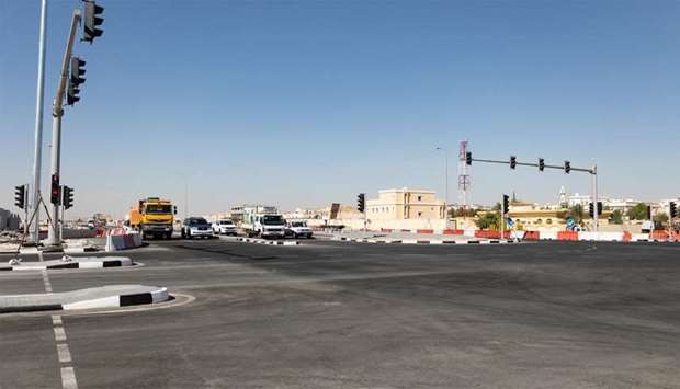 Ashghal partly opens Al Jabal Intersection on Al Wakra Main Roadrnrn