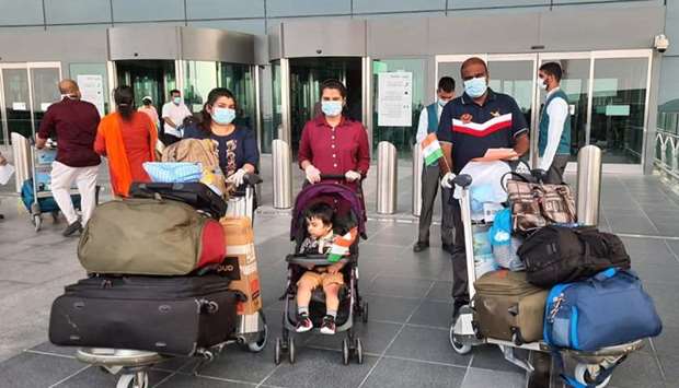 Passengers at Hamad International Airport before boarding IX- 1576 Thiruvananthapuram flight