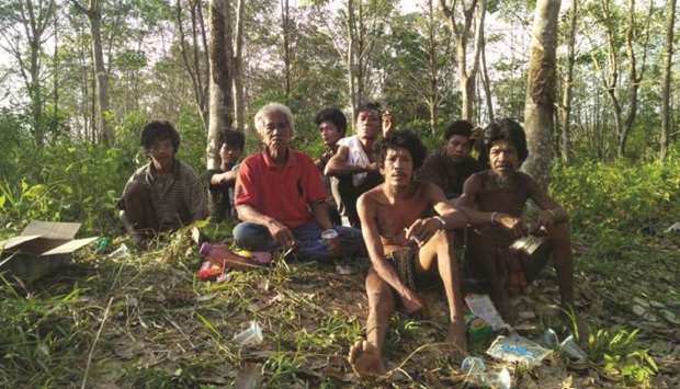 Orang Rimba indigenous people who live on Indonesiau2019s Sumatra island.