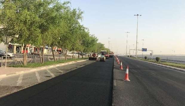 The project team worked with experts and consultants from Ashghal on investigating the use of reclaimed asphalt pavement (RAP) in road construction.