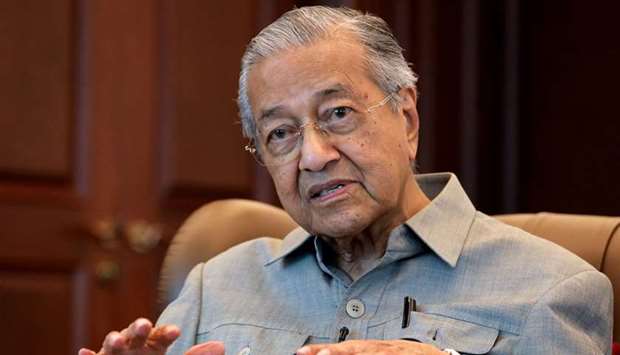 Former Malaysian prime minister Mahathir Mohamad