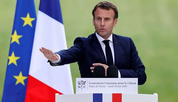 Macron: The challenge to our climate demands we do more.