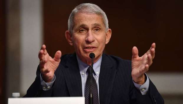 Dr. Anthony Fauci, director of the National Institute for Allergy and Infectious Diseases, testifies before the Senate Health, Education, Labor and Pensions (HELP) Committee hearing on Capitol Hill in Washington DC in Washington,DC.