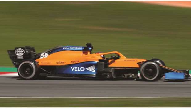 McLarenu2019s Carlos Sainz Jr. in action during testing. (Reuters)