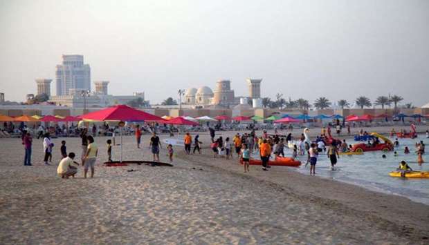 A file photo of one of the beaches at Katara. The beaches will be open daily from 3pm until 10pm.