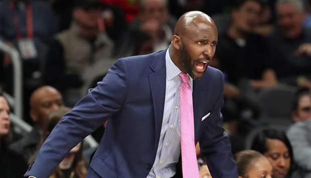 Atlanta Hawks head coach Lloyd Pierce. (TNS)