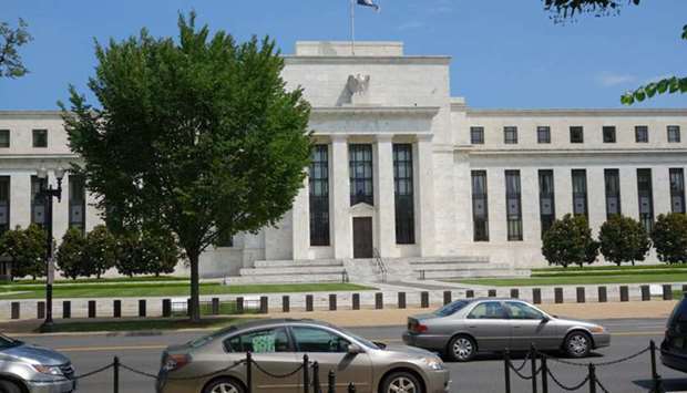 The US Federal Reserve building in Washington, DC (file).