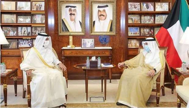 Kuwaiti Minister of Foreign Affairs Meets Qatar's Ambassadorrnrn