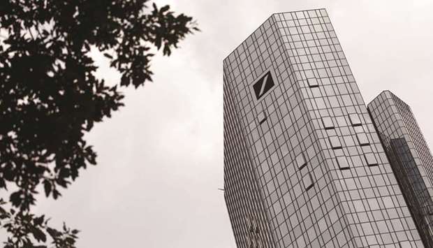The Deutsche Bank logo sits on the banku2019s headquarters in Frankfurt. Deutsche has recently returned to profit but remains under the close watch of regulators who guard the health of the global financial system, of which the bank, as one of the worldu2019s biggest lenders, is a critical part.