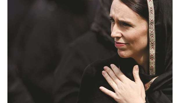New Zealandu2019s Prime Minister Jacinda Ardern leaves after Friday prayers at Hagley Park outside Al-Noor mosque in Christchurch, New Zealand, in this file picture.