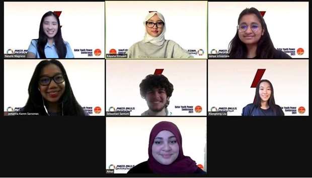 From the Qatar Youth Power Conference held virtually.rnrn