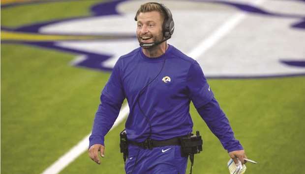 Los Angeles Rams coach Sean McVay.