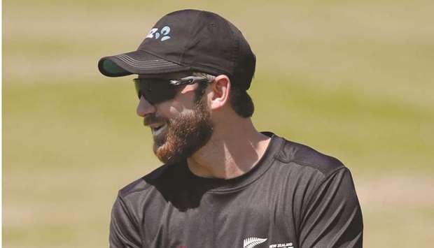 New Zealandu2019s Kane Williamson during a training session at the Lordu2019s Cricket Ground, London, yesterday. (Reuters)