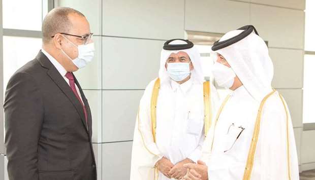 Tunisian Prime Minister and Acting Minister of Interior Hichem Mechichi left Doha on Tuesday after a several days' official visit to Qatar.