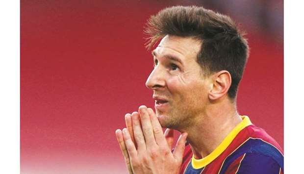 Lionel Messi contract with Barcelona expires on June 30. (Reuters)