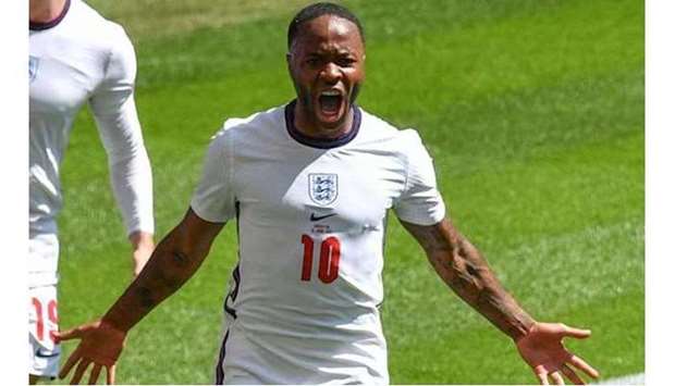 England forward Raheem Sterling.