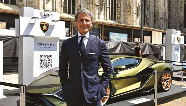 Stephan Winkelmann, CEO of Lamborghini, at the Milano Monza Motor Show in Milan on June 10. The supercar brand is set for u201cstrong growthu201d in 2021 and has sold about 10 months of its production capacity, Winkelmann said in an interview.