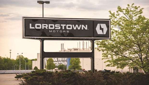 Signage outside Lordstown Motors Corp headquarters in Lordstown, Ohio. Lordstown acknowledged it had overstated the quality of pre-orders for the companyu2019s electric trucks, but rejected as false Hindenburgu2019s accusations it had overstated the viability of its technology and misled investors about production plans.