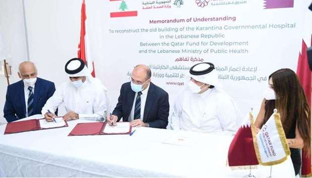 The MoU comes within the framework of the pledges made by Qatar after the explosion at Beirut Port last year, to provide aid to Lebanon, and to follow up on its previous pledges.