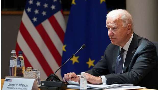 US President Joe Biden attends the EU-US summit in Brussels, Belgium. REUTERS