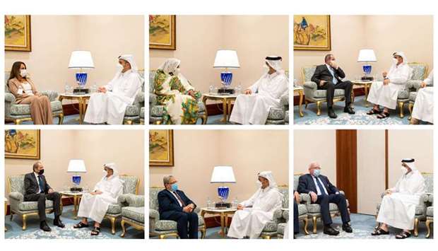 The meetings reviewed the bilateral relations.