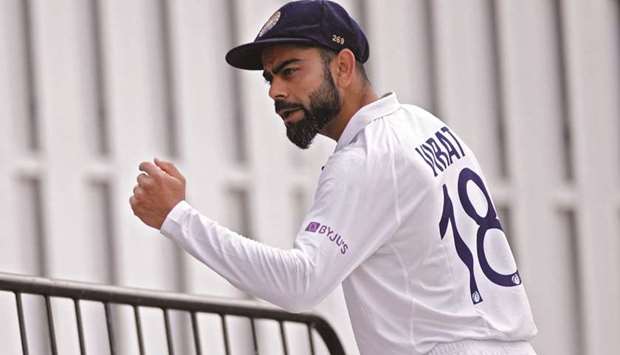 Indiau2019s Virat Kohli during a practice session ahead of the ICC World Test Championship final against New Zealand at the Rose Bowl, Southampton, Britain. (Reuters)