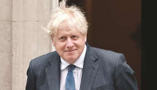 (File photo) UK Prime Minister Boris Johnson.
