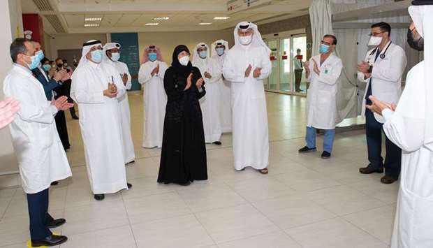 HE Dr. Hanan Mohamed Al Kuwari visits Hazm Mebaireek General Hospital.