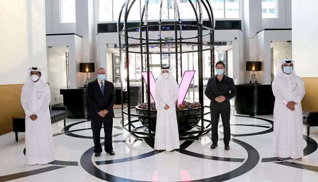 HE Akbar al-Baker, as well as COO Berthold Trenkel, marked the anniversary with a visit to the W Doha, which the first hotel to be certified Qatar Clean.
