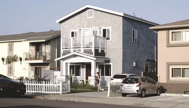 Homes in the North Park neighbourhood of San Diego, California. The decline in sales reported by the National Association of Realtors yesterday was concentrated in the single-family housing segment, which benefited from a migration from cities as millions of Americans sought more spacious accommodations for home offices and schooling during the Covid-19 pandemic.