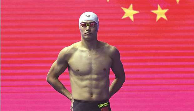 Chinese swimmer Sun Yang