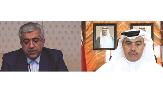 During the meeting, officials reviewed the bilateral relations between Qatar and Iran and discussed aspects of joint co-operation, especially in the trade, investment and industrial fields, as well as ways to enhance and develop them.