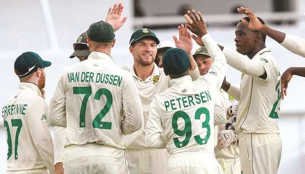 South Africa completed a 2-0 sweep of the Test series on Monday.