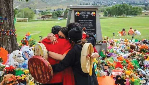 A new discovery of hundreds of unmarked graves near a former school for indigenous in western Canada follows the earlier unearthing of children's remains at another school in Kamloops, British Columbia. (AFP)