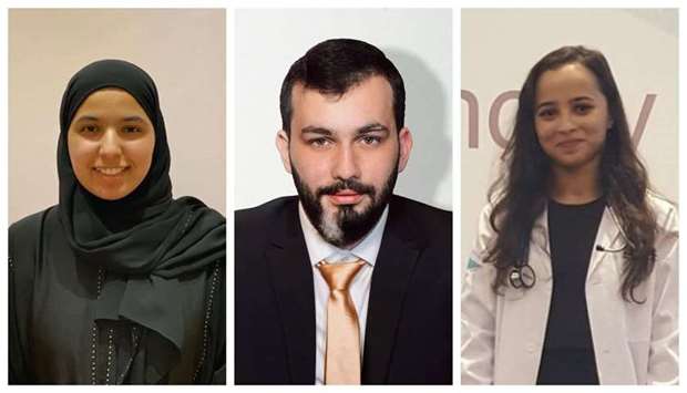 From left: Al-Anood al-Kubaisi, Mohamad al-Jandali and Ghada Abdelaziz