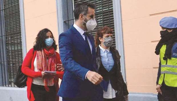 Dr Leopoldo Luque, personal physician of late Argentine football great Diego Maradona, arrives at a prosecutoru2019s office in Buenos Aires. (AFP)