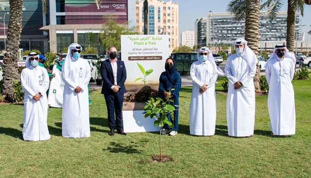 At the event, 28 trees were planted, representing 28mn trips made on the Doha Metro since its launch in May 2019.