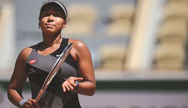 Japanese tennis player Naomi Osaka. (Below) British F1 driver Lewis Hamilton. (AFP)