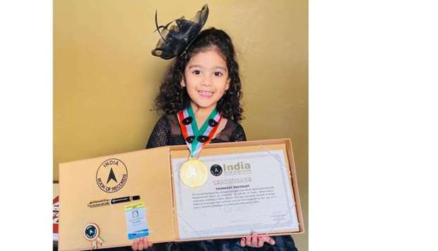 Shivanshika Harish Raghuwanshi, a kindergarten student of Birla Public School (BPS), can introduce herself in 30 different languages u2013 10 national and 20 international u2013 at the age of 3 years, 1 month and 4 days, as confirmed on March 18, 2021.