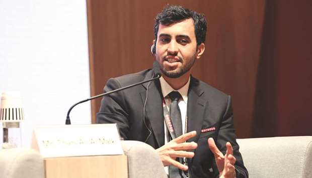 Thani al-Malki giving insights into Ooredoou2019s approach to digitalisation at SPIEF.