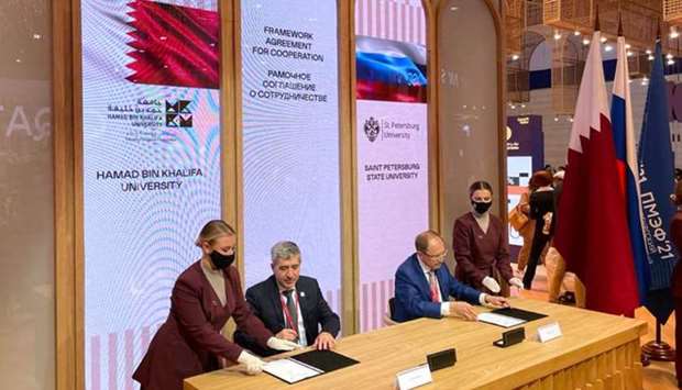 HBKU signs agreement with several Russian institutes.