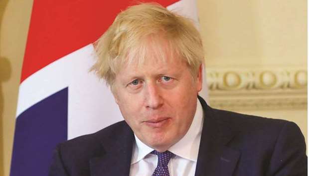 (File photo) British Prime Minister Boris Johnson.