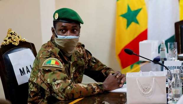 Colonel Assimi Goita, leader of Malian military junta, attends the Economic Community of West African States (ECOWAS) consultative meeting in Accra, Ghana September 15, 2020. REUTERS