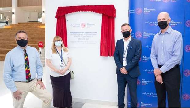 A commemorative plaque was unveiled in the presence of Robert Cody, head of school, with parents from the Parent School Organisation in attendance. A student from ACS Doha read out a personal message from Tim Cagney, chief executive of ACS International Schools.