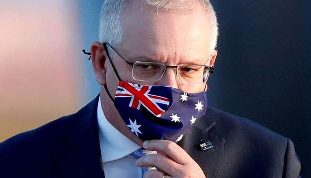(File photo) Australian Prime Minister Scott Morrison