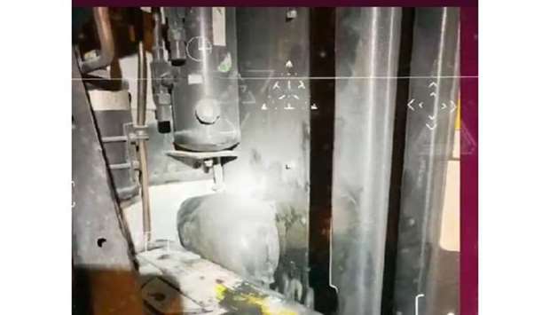 The contraband was found hidden inside the engine of a refrigerated truck carrying a shipment of vegetables.