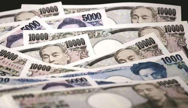 Japanese yen banknotes of various denominations are arranged for a photograph in Tokyo. The yen has slumped almost 6% against the dollar this year, the worst performance among Group-of-10 currencies, as global markets prepare for interest rates to begin creeping higher almost everywhere except Japan.