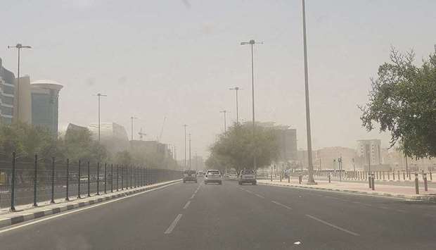 The Qatar Met department has said strong winds and poor visibility are expected in some places during the daytime on Thursday, as well as windy conditions and high seas in offshore areas.
