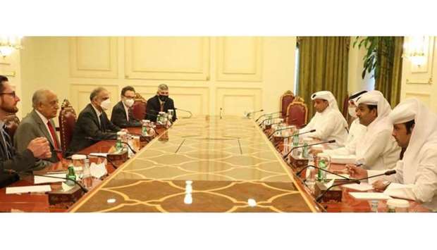 They discussed the peace process in Afghanistan and the ongoing talks in Doha between the Afghan parties.
