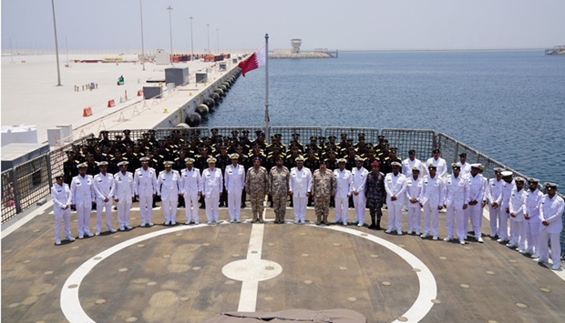 The Armed Forces celebrated on Thursday the arrival of a training ship for candidates, u201cAl Shamalu201d, which came to Doha from Turkey.